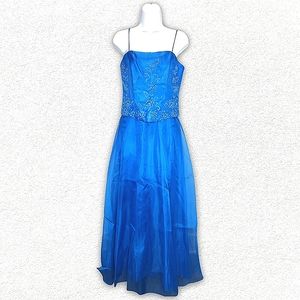 Let's Fashion|| Blue Prom Dress
